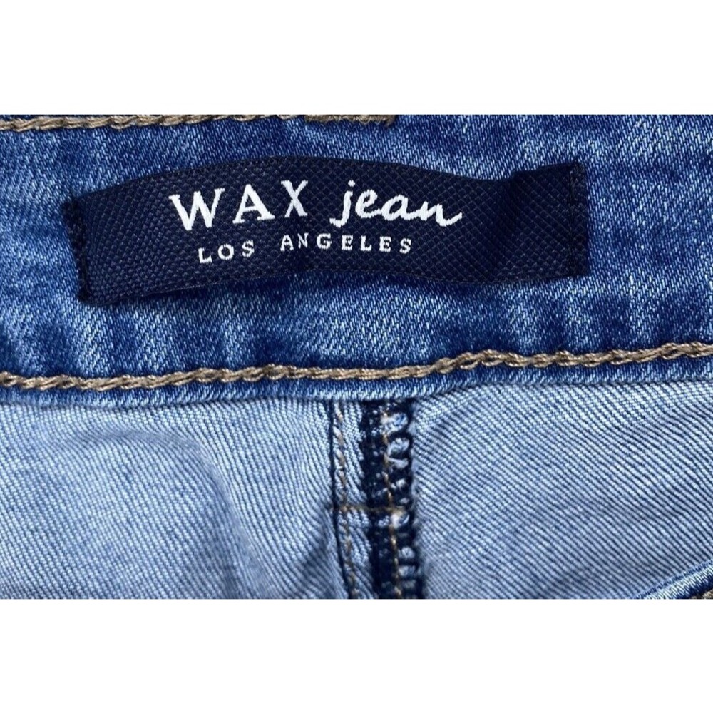 Wax Jean Los Angeles Distressed Skinny Jeans Womens 28 Blue Ripped Stretch Denim - Picture 8 of 15